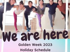 2023 Golden Week Schedule / 2023年ゴールデンウィークスケジュール